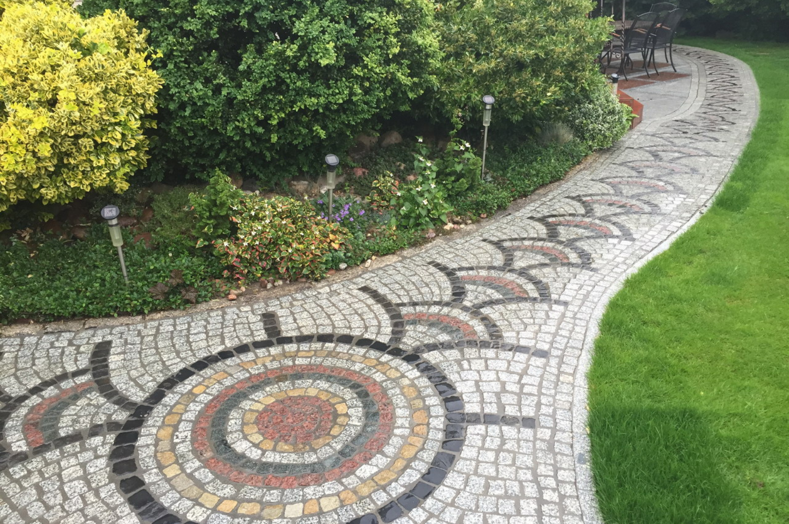 Residential paving and garden features