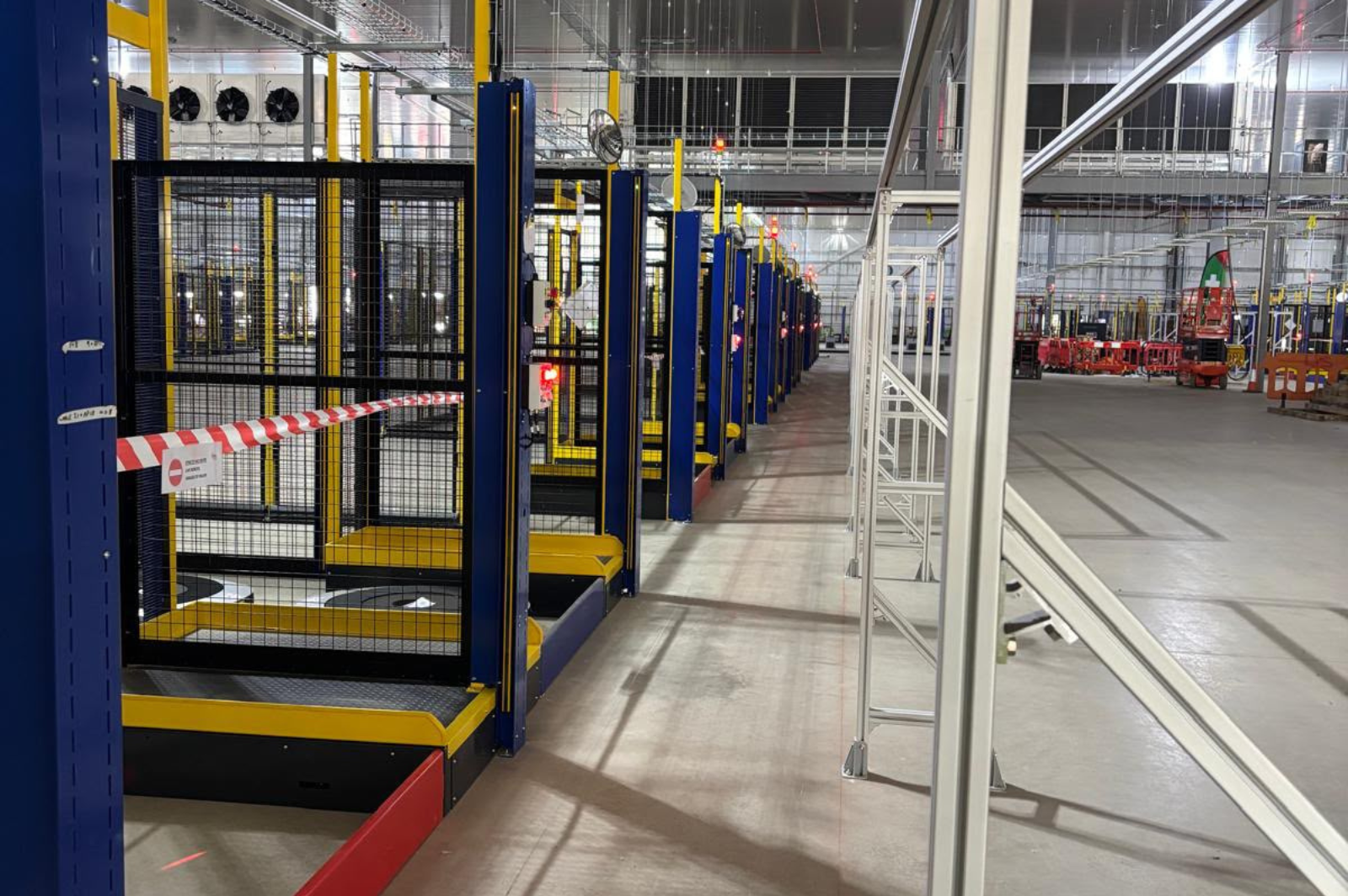 Warehouse safety access platforms and guarding installation in Kent
